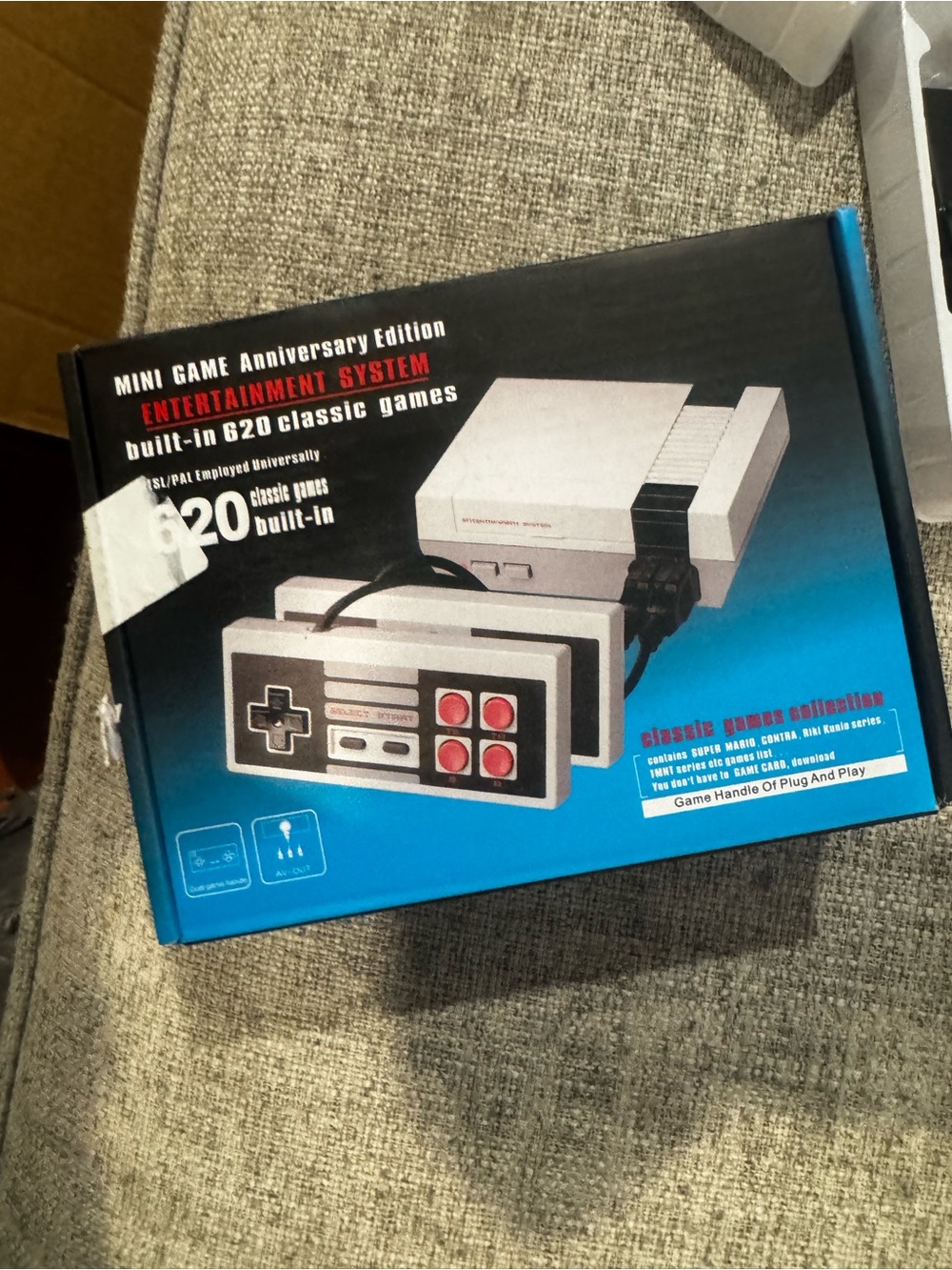 New Classic Mini Game Console - White and Black Retro Edition